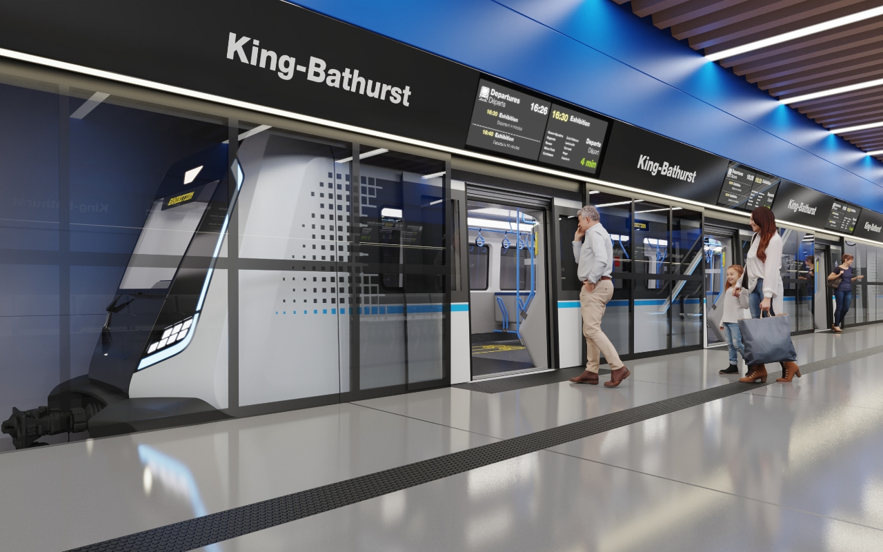 Photo of Toronto’s new subway featuring the latest technologies of Japanese companies (CG rendering of completed line)