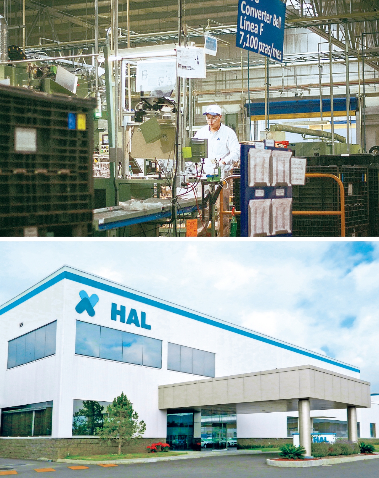 Photos of The plant in Mexico (photo), which was established as a North American operations base, mainly manufactures large aluminum casting parts. To handle an increase in demand, a second plant was opened in 2015.