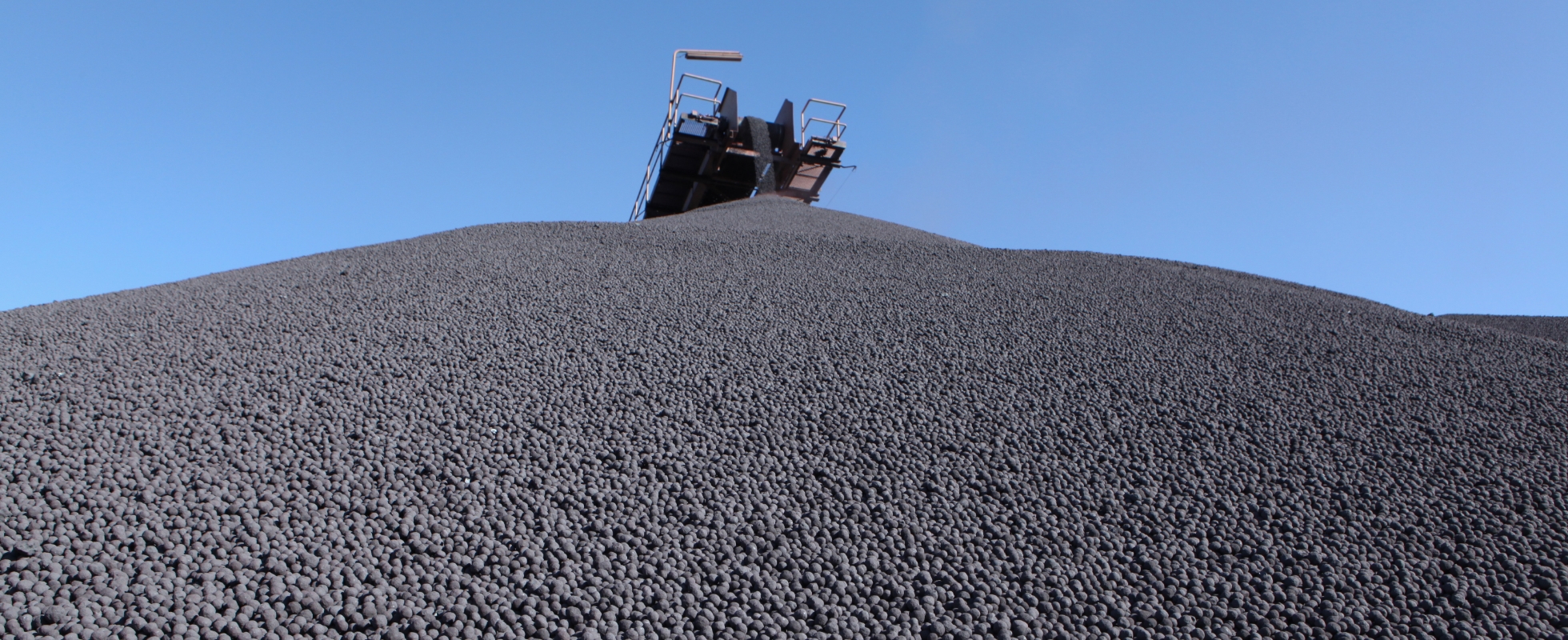 Photo of Pellets are spheres with a diameter of 1 to 3 centimeters made from processed iron ore