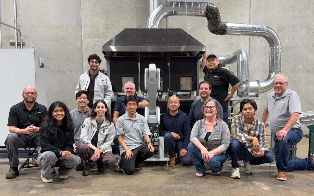 Photo of Employees with a Venus unit at Sun Metalon’s U.S. headquarters in fall 2025