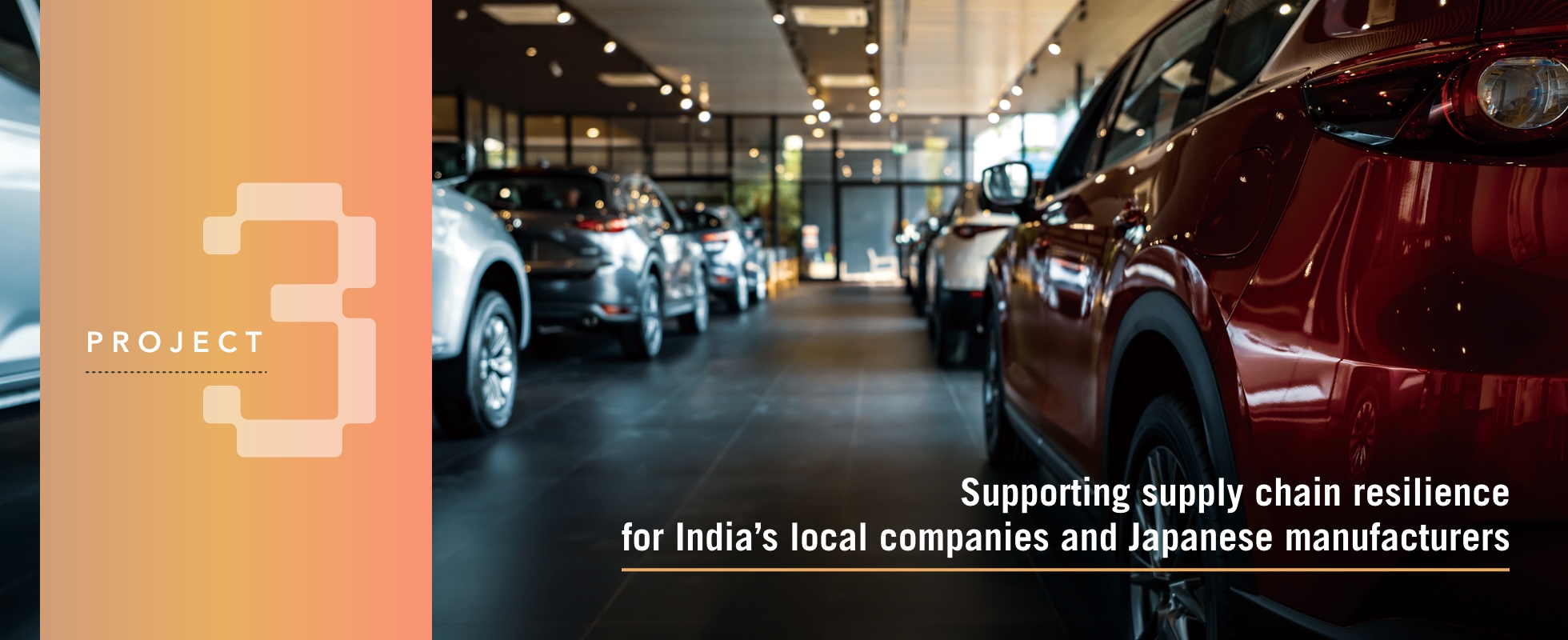 PROJECT 3：Supporting supply chain resilience for India’s local companies and Japanese manufacturers  