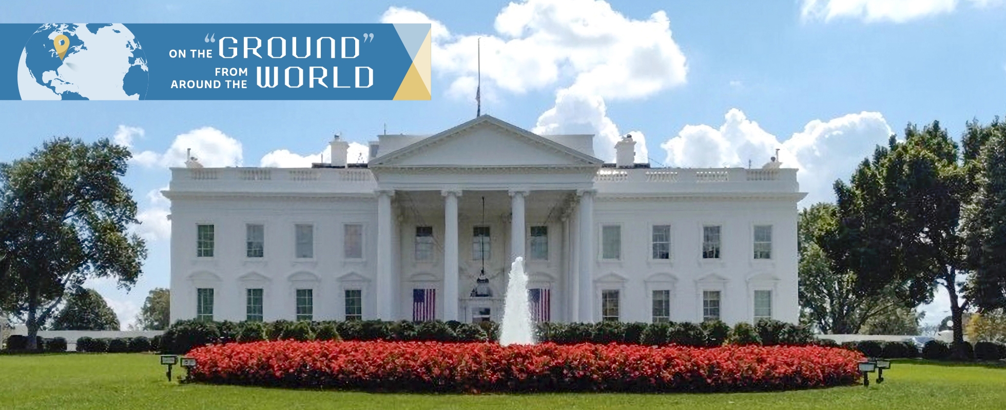 Photo of The White House is just a short distance from the office. "I can really feel that I am in the center of U.S. politics, with its major global impacts," comments TSUJI.