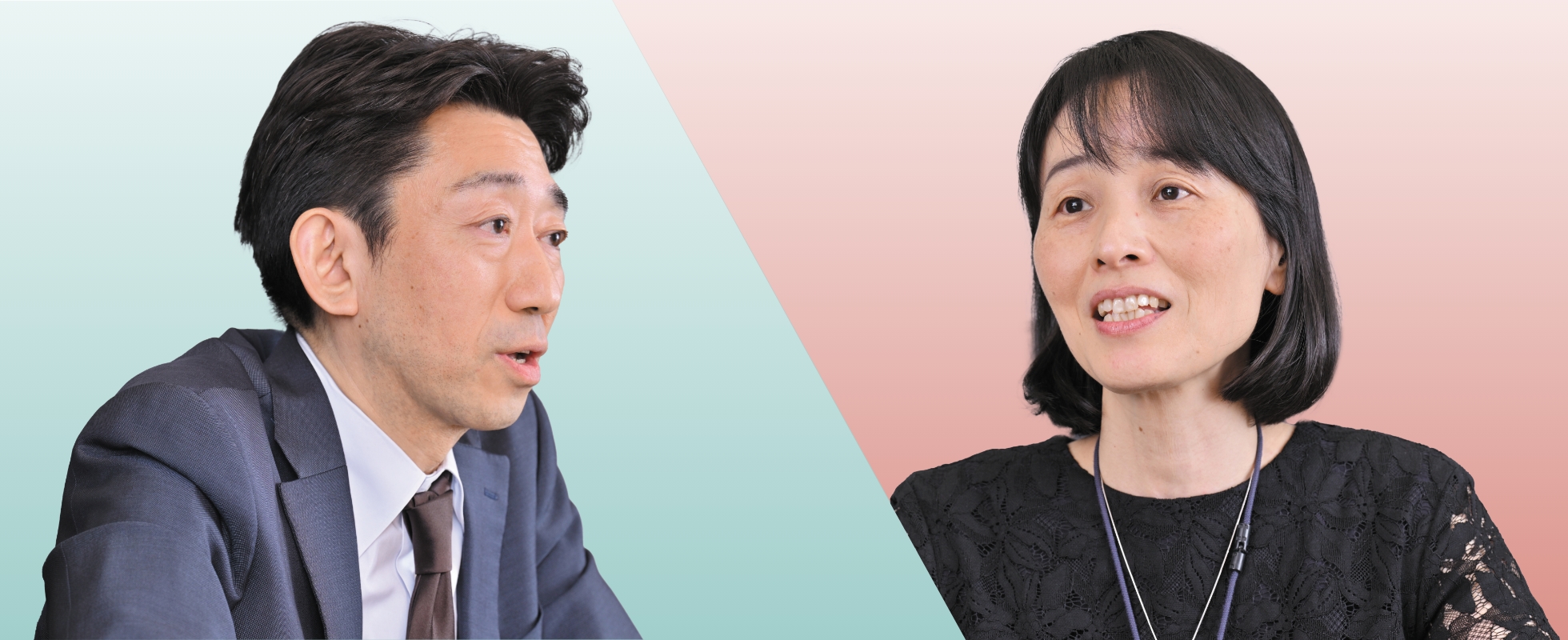 Photo of （left）Managing Officer and Director General of the Strategic Research Department, JBIC, KAWAKAMI Nao, （right）Managing Officer and Director General of the Country Credit Department, JBIC, YOKOBORI Naoko