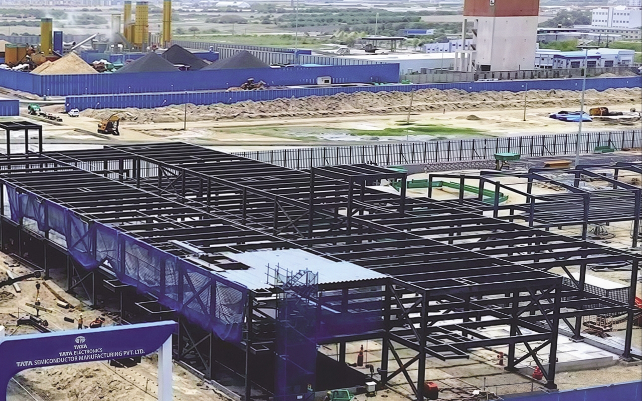 Photo of The Dholera Industrial Area is being developed as a hub for next-generation semiconductors. Tata Electronics, a major Indian semiconductor company, is also constructing a fabrication plant there