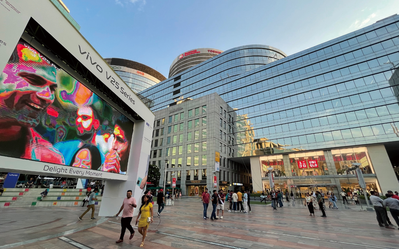 デリー近郊の新興ビジネス都市、グルガオンには日本企業を含む外国企業も多いの画像